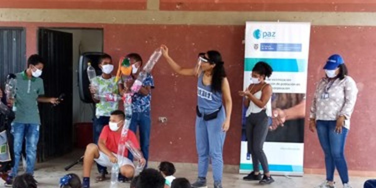 Jornada comunitaria para la integración entre fuerza pública, personas en proceso de reincorporación y  la comunidad de Confuso, en Fonseca, La Guajira